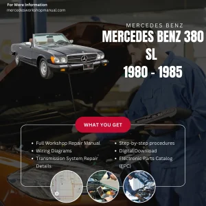 Mercedes-Benz 380 SL 1980-1985 Classic Workshop Manual Cover