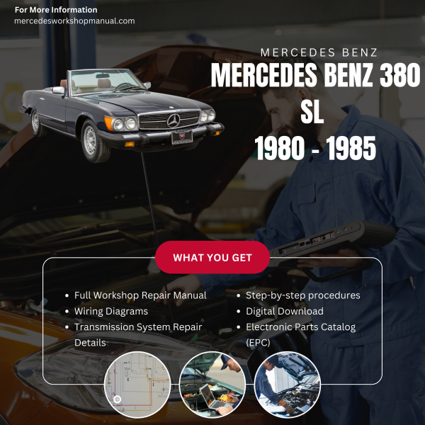 Mercedes Benz 380 SL PDF Workshop, Service & Repair Manual 1980 - 1985 | Engine, Wiring, Transmission, Maintenance Guide