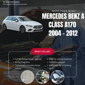 Mercedes-Benz A-Class A170 W169 2004-2012 Workshop Manual Cover