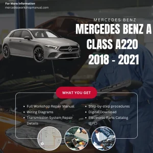 Mercedes-Benz A-Class A220 W177 2018-2021 Workshop Manual Cover