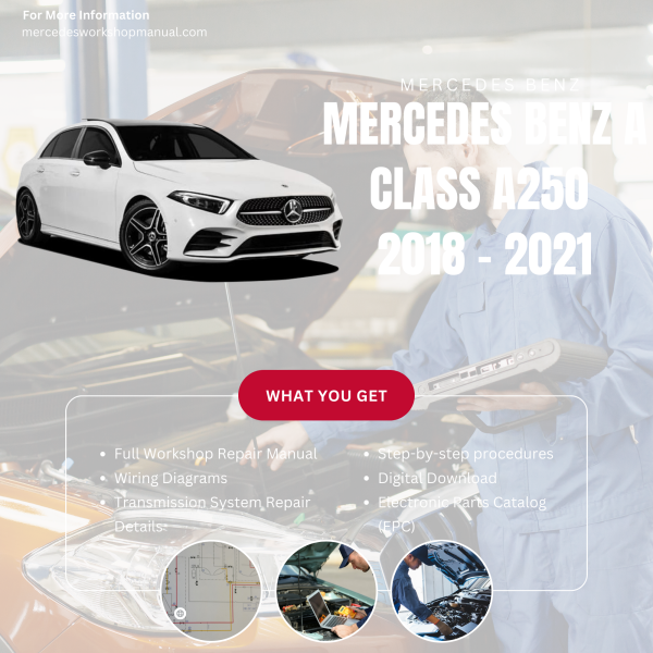 Mercedes Benz A Class A250  Workshop, Service & Repair Manual 2018 - 2021 | Engine, Wiring, Transmission, Maintenance Guide
