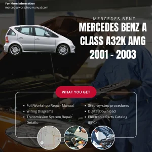 Mercedes-AMG A-Class A32K AMG 2001-2003 Workshop Manual Cover