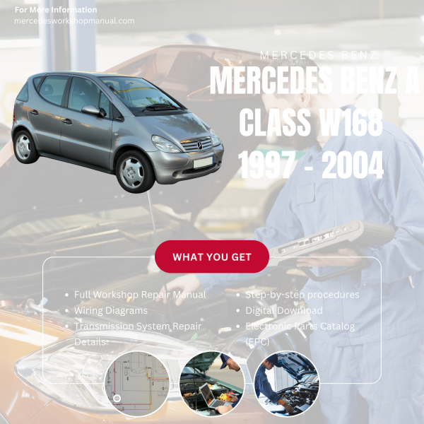 Mercedes Benz A Class W168  Workshop, Service & Repair Manual 1997 - 2004 | Engine, Wiring, Transmission, Maintenance Guide