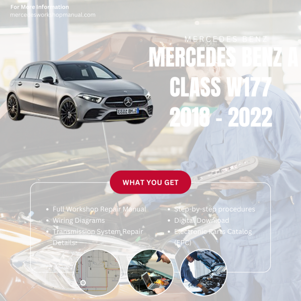 Mercedes Benz A Class W177  Workshop, Service & Repair Manual 2018 - 2022 | Engine, Wiring, Transmission, Maintenance Guide