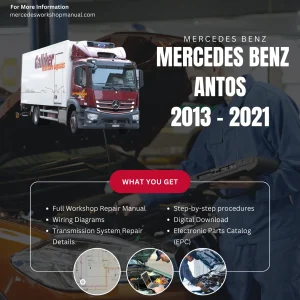 Mercedes-Benz Antos Truck 2013-2021 Workshop Manual Cover