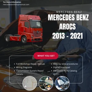 Mercedes-Benz Arocs Heavy Truck 2013-2021 Workshop Manual Cover