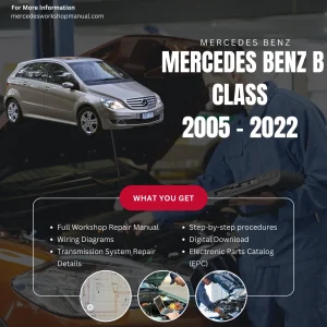 Mercedes-Benz B-Class 2005-2022 Workshop Manual Cover