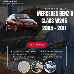 Mercedes-Benz B-Class W245 2005-2011 Workshop Manual Cover