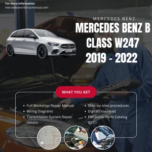 Mercedes-Benz B-Class W247 2019-2022 Workshop Manual Cover