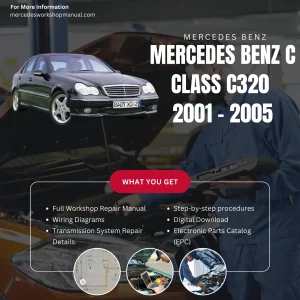 Mercedes-Benz C-Class C320 W203 2001-2005 Workshop Manual Cover