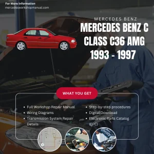 Mercedes-AMG C-Class C36 AMG W202 1993-1997 Workshop Manual Cover