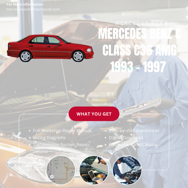 Mercedes Benz C Class C36 AMG  Workshop, Service & Repair Manual 1993 - 1997 | Engine, Wiring, Transmission, Maintenance Guide
