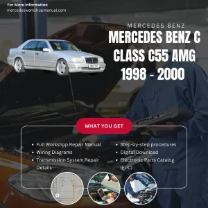 Mercedes-AMG C-Class C55 AMG W202 1998-2000 Workshop Manual Cover