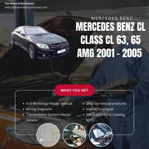 Mercedes-AMG CL-Class CL63 CL65 AMG 2001-2005 Workshop Manual Cover