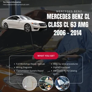 Mercedes-AMG CL-Class CL63 AMG 2006-2014 Workshop Manual Cover