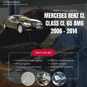 Mercedes-AMG CL-Class CL65 AMG 2006-2014 Workshop Manual Cover