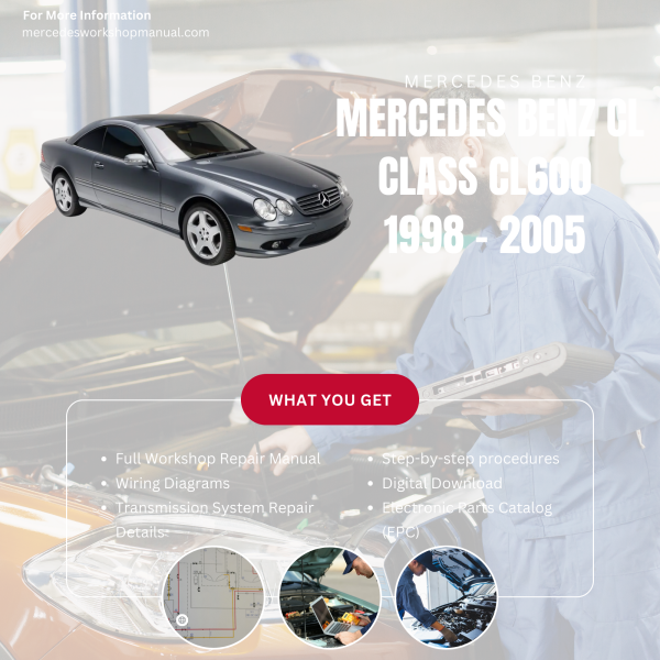 Mercedes Benz CL Class CL600  Workshop, Service & Repair Manual 1998 - 2005 | Engine, Wiring, Transmission, Maintenance Guide