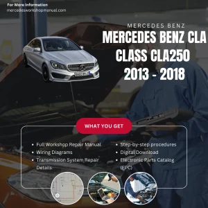 Mercedes-Benz CLA-Class CLA250 2013-2018 Workshop Manual Cover