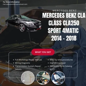 Mercedes-Benz CLA-Class CLA250 Sport 4Matic 2014-2018 Workshop Manual Cover
