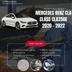 Mercedes-Benz CLA-Class CLA250e Plug-in Hybrid 2020-2022 Workshop Manual Cover