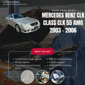Mercedes-AMG CLK-Class CLK55 AMG 2003-2006 Workshop Manual Cover