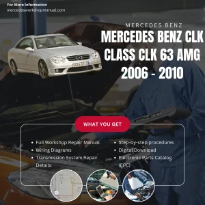 Mercedes-AMG CLK-Class CLK63 AMG 2006-2010 Workshop Manual Cover