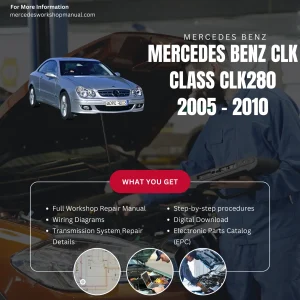Mercedes-Benz CLK-Class CLK280 2005-2010 Workshop Manual Cover
