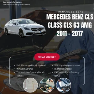 Mercedes-AMG CLS-Class CLS63 AMG 2011-2017 Workshop Manual Cover