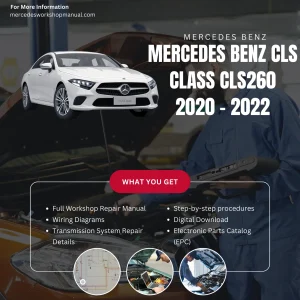 Mercedes-Benz CLS-Class CLS260 2020-2022 Workshop Manual Cover