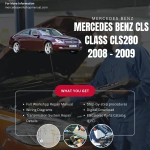 Mercedes-Benz CLS-Class CLS280 2008-2009 Workshop Manual Cover