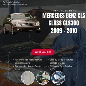 Mercedes-Benz CLS-Class CLS300 2009-2010 Workshop Manual Cover