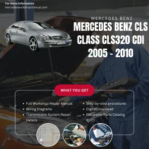 Mercedes-Benz CLS-Class CLS320 CDI Diesel 2005-2010 Workshop Manual Cover