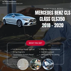 Mercedes-Benz CLS-Class CLS350 2018-2020 Workshop Manual Cover
