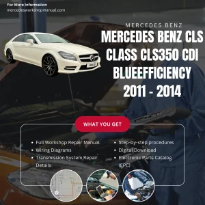 Mercedes-Benz CLS-Class CLS350 CDI BlueEfficiency 2011-2014 Workshop Manual Cover