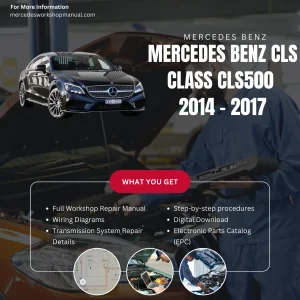 Mercedes-Benz CLS-Class CLS500 V8 2014-2017 Workshop Manual Cover