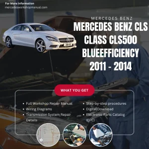 Mercedes-Benz CLS-Class CLS500 BlueEfficiency 2011-2014 Workshop Manual Cover