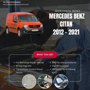 Mercedes-Benz Citan Van 2012-2021 Workshop Manual Cover