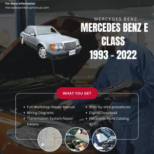 Mercedes-Benz E-Class 1993-2022 Complete Workshop Manual Cover