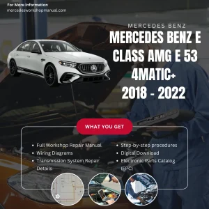 Mercedes-Benz E-Class AMG E53 4Matic 2018-2022 Workshop Manual Cover