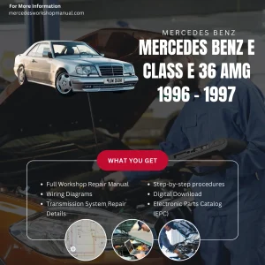 Mercedes-Benz E-Class E36 AMG 1996-1997 Workshop Manual Cover