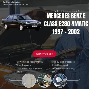 Mercedes-Benz E-Class E280 4Matic 1997-2002 Workshop Manual Cover