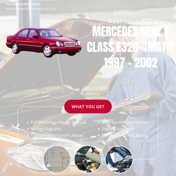Mercedes Benz E Class E320 4Matic  Workshop, Service & Repair Manual 1997 - 2002 | Engine, Wiring, Transmission, Maintenance Guide