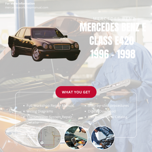 Mercedes Benz E Class E420  Workshop, Service & Repair Manual 1996 - 1998 | Engine, Wiring, Transmission, Maintenance Guide