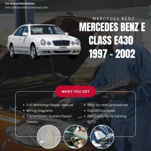 Mercedes-Benz E-Class E430 1997-2002 Workshop Manual Cover
