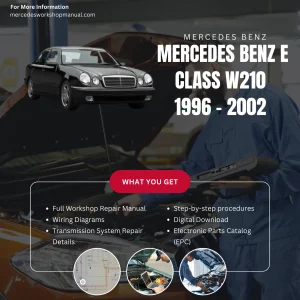 Mercedes-Benz E-Class W210 1996-2002 Workshop Manual Cover
