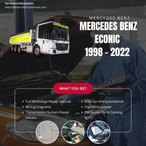 Mercedes-Benz Econic Truck 1998-2022 Workshop Manual Cover