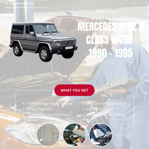 Mercedes Benz G Class W463 PDF Workshop, Service & Repair Manual 1990 - 1995 | Engine, Wiring, Transmission, Maintenance Guide