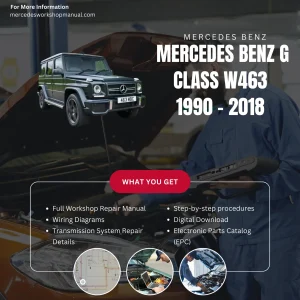 Mercedes-Benz G-Class W463 1990-2018 Workshop Manual Cover