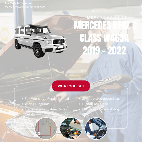 Mercedes Benz G Class W463A  Workshop, Service & Repair Manual 2019 - 2022 | Engine, Wiring, Transmission, Maintenance Guide