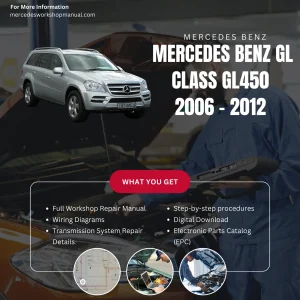 Mercedes-Benz GL-Class GL450 2006-2012 Workshop Manual Cover